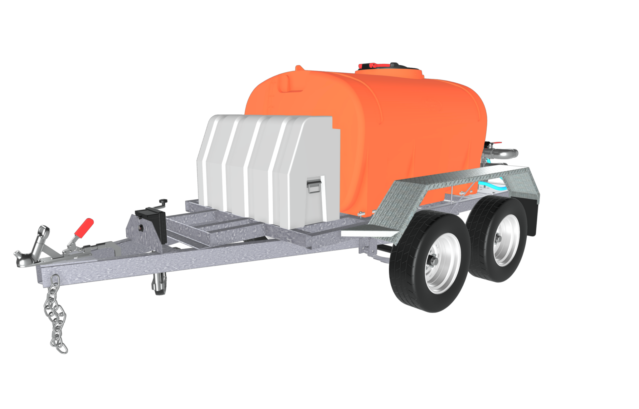 2000L Trailer Mounted Fire Fighting Package 6 5Hp Electric Start