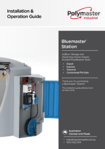 The installation and operation guide for the bluemaster station.