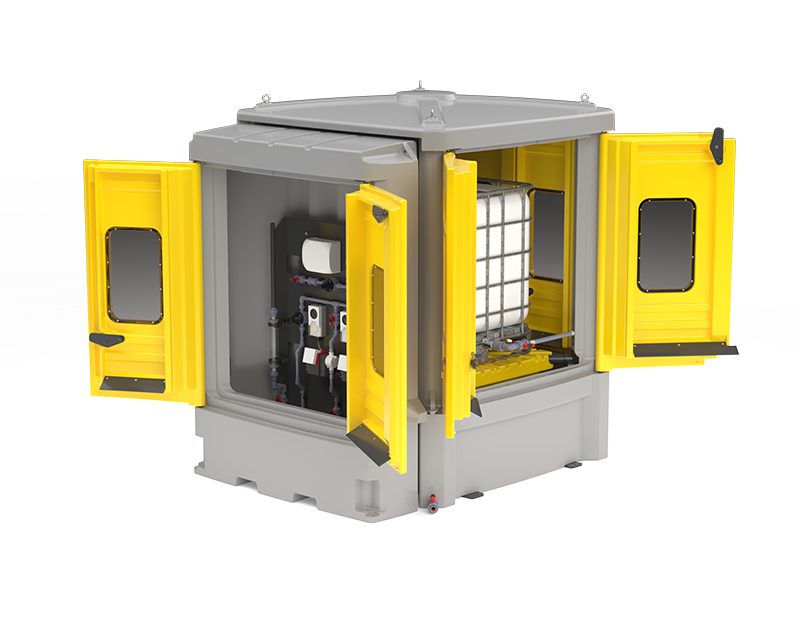 Pre-production render of the new Polymaster Enclosed IBC Bund
