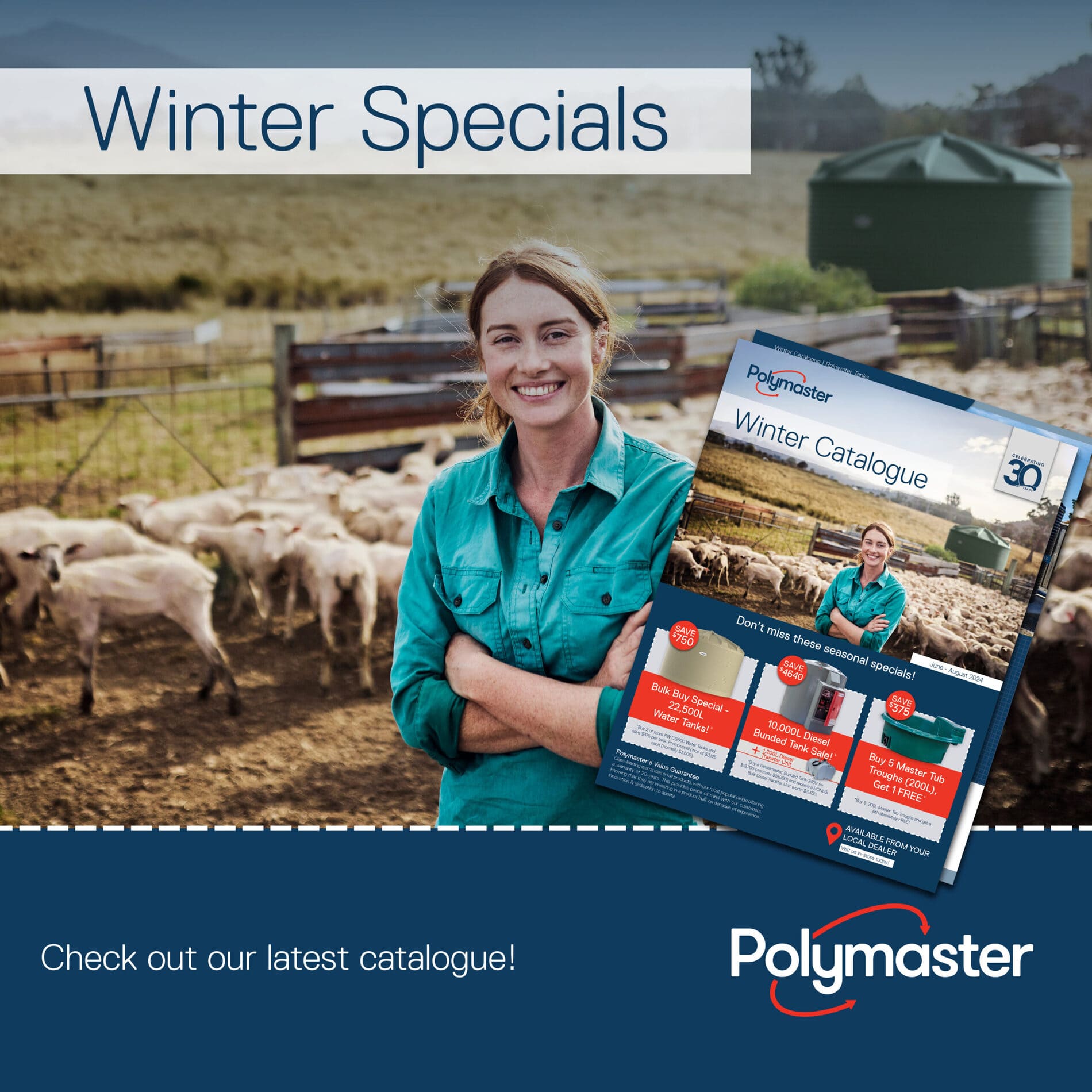 Water Tanks for Sale | High-Quality Poly Water Tanks | Polymaster