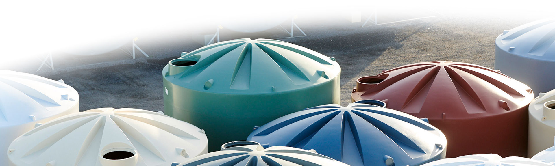 Rainwater Tanks with faded background