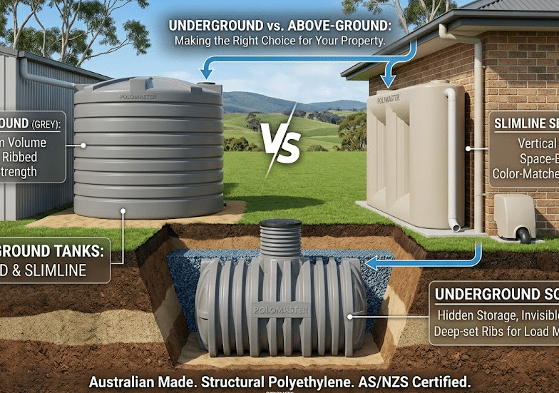 Above Ground Water Tanks vs Underground Water Tanks