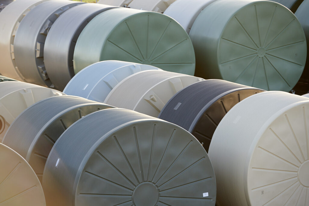 50KL Tanks in a tank yard