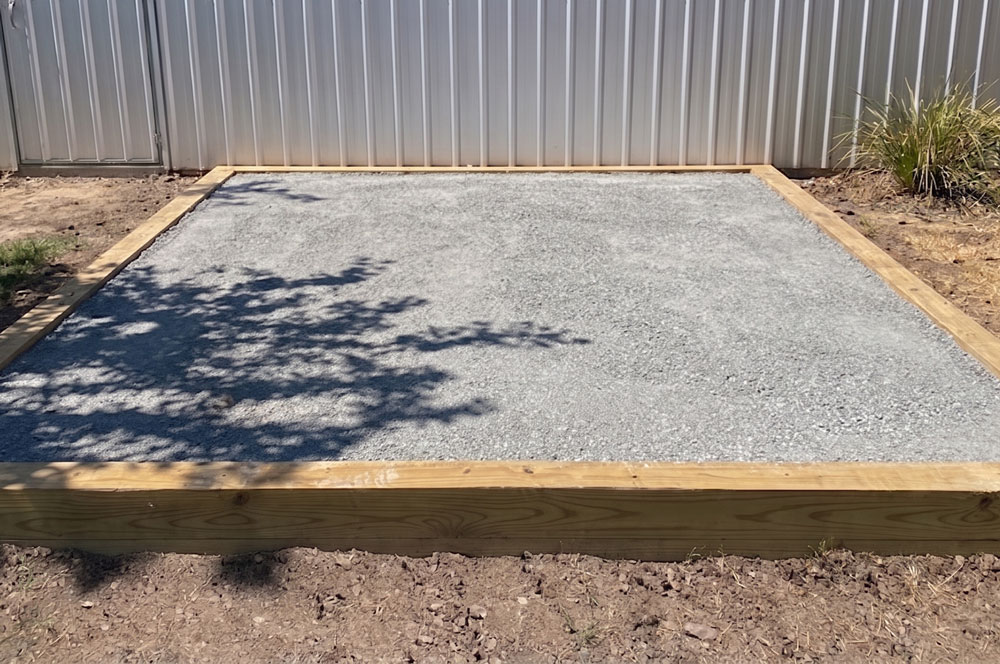 Polymaster water tank Crushed Dust base