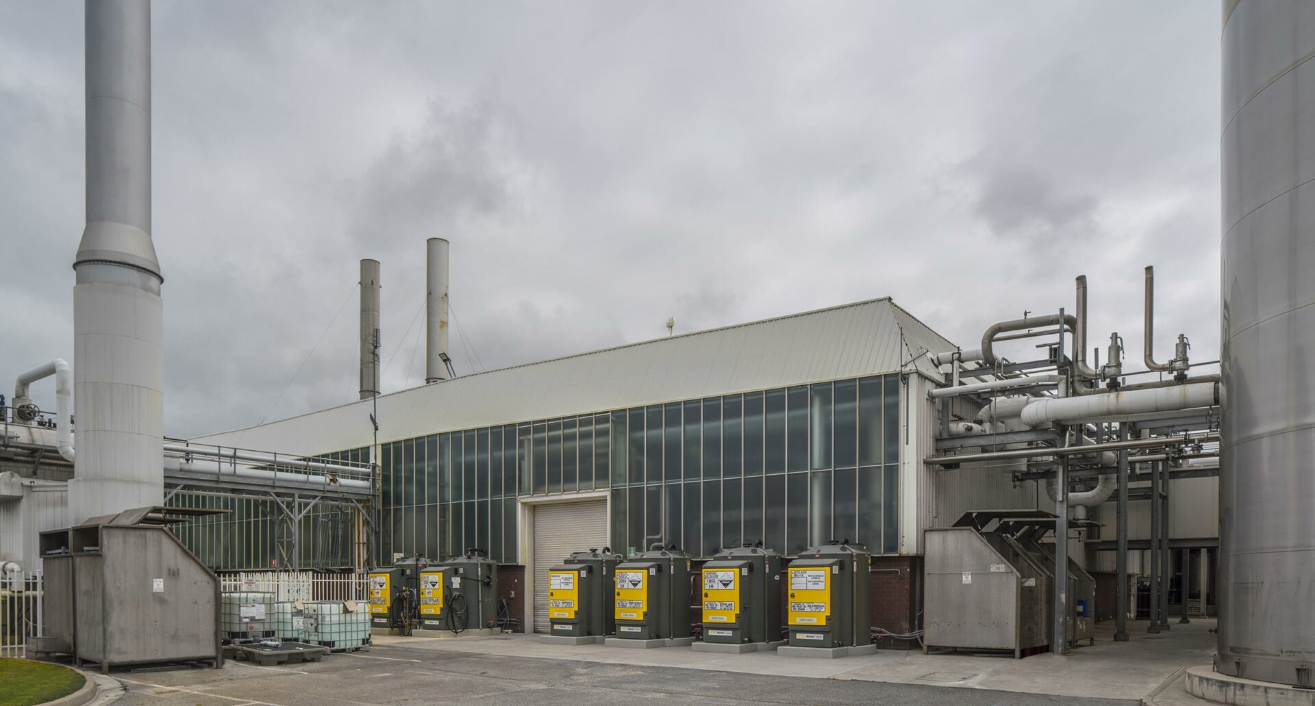 Chemical Tanks lined up at Coopers Brewery