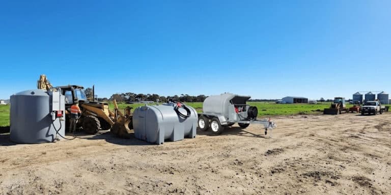 Range of diesel tanks insitu