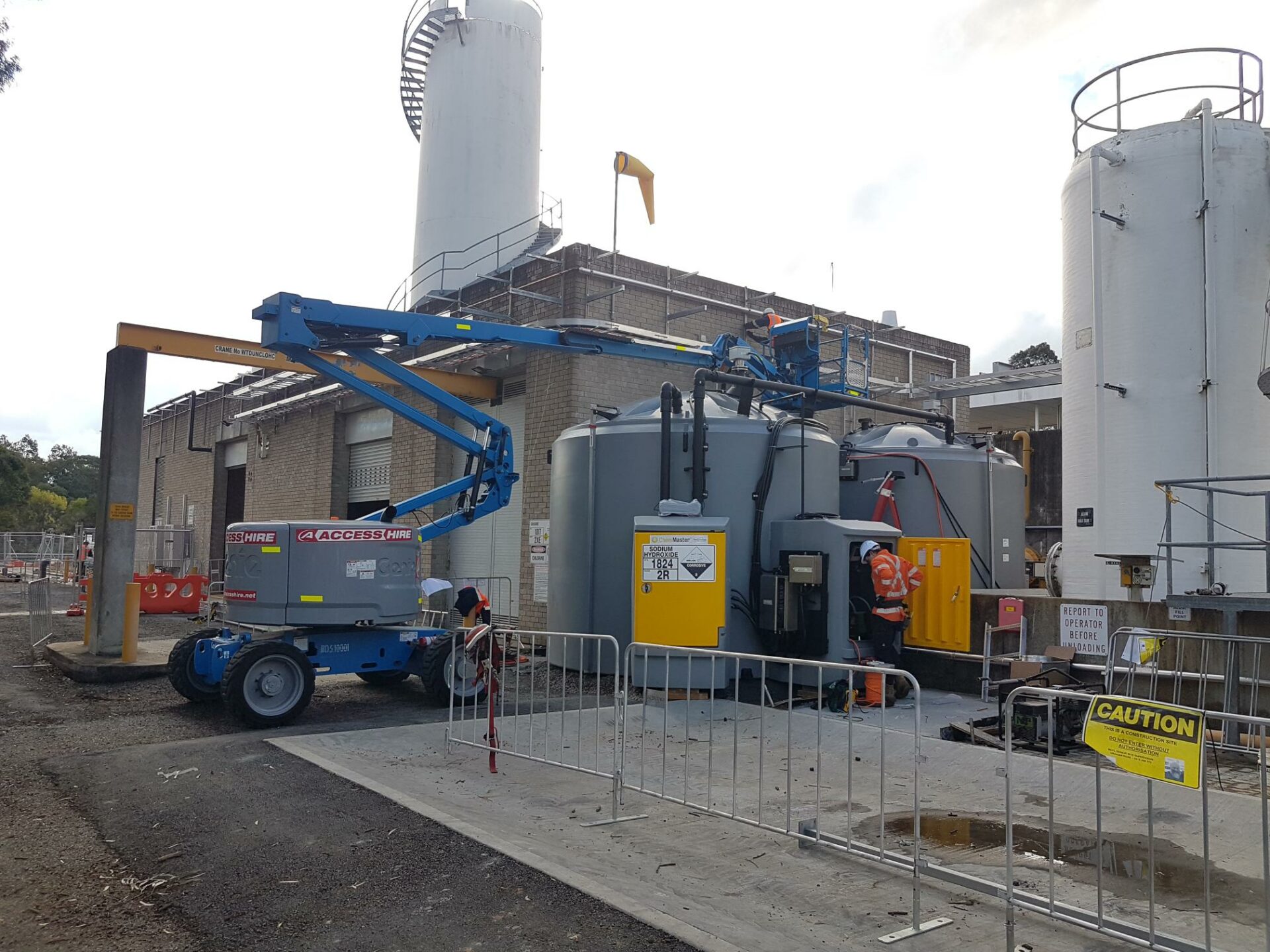 Dungog Wastewater Treatment Plant with Polymaster Chemical Tanks