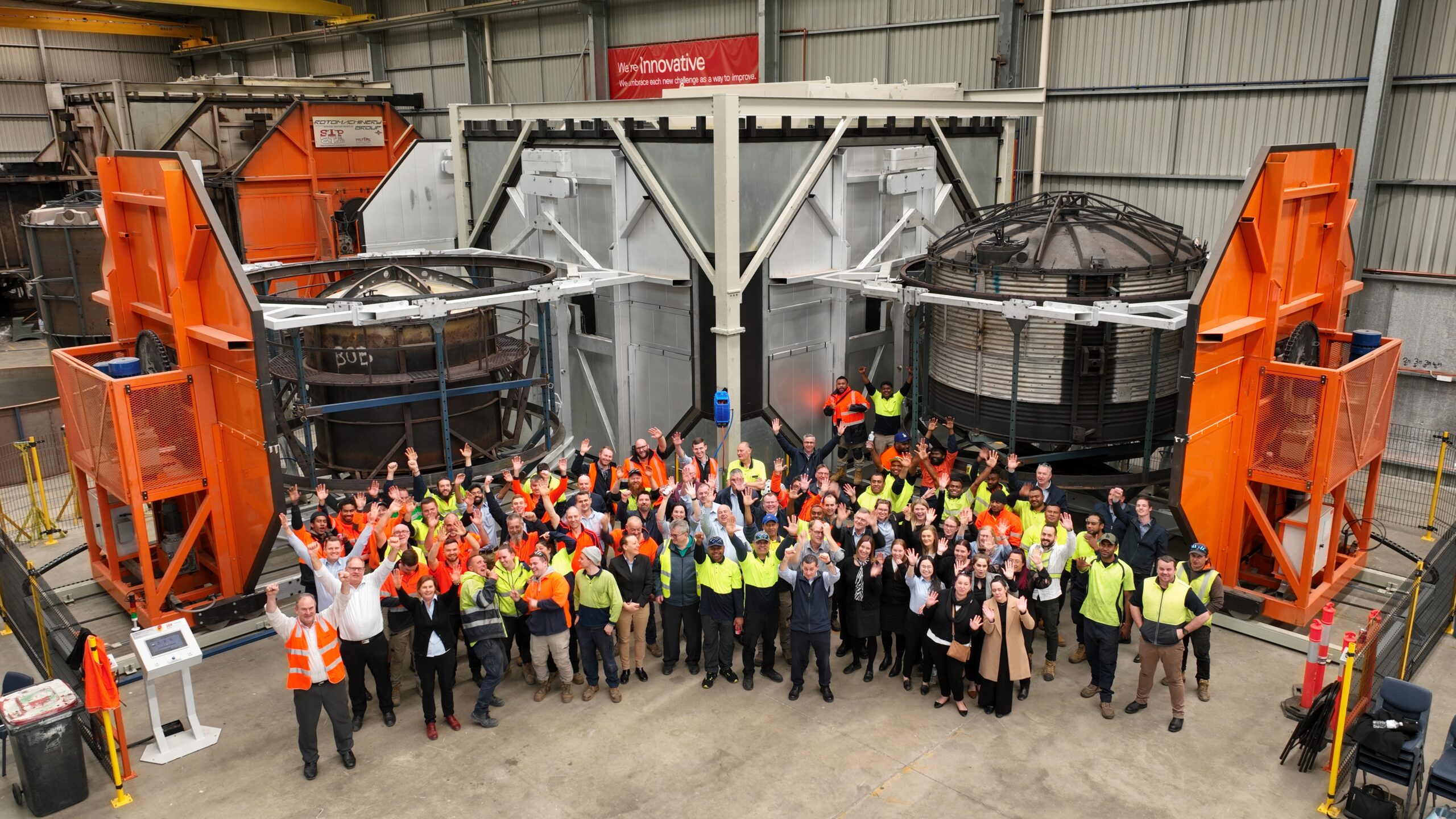Meet the team - opening of the new rotational moulding machine