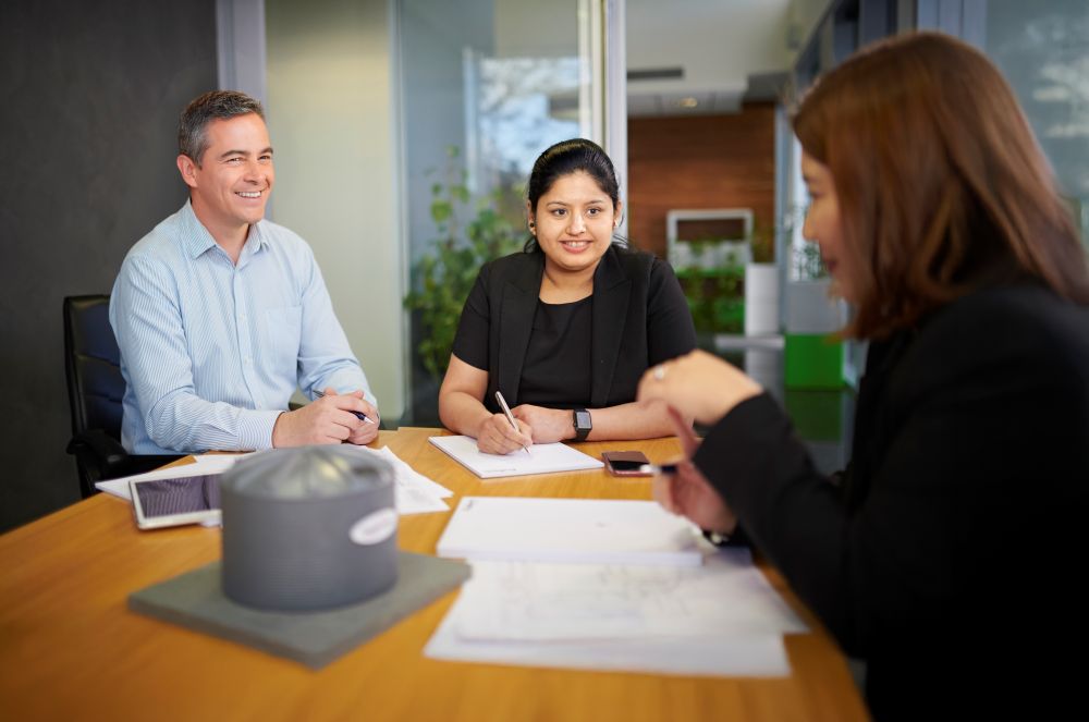 Meet the team - client meeting
