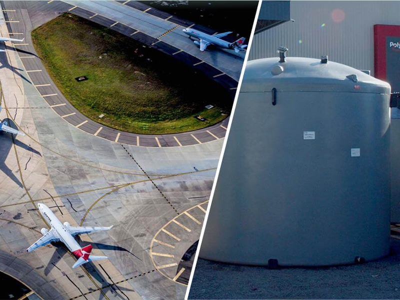 Chemical Storage Tank installed in Melbourne Tullamarine Airport