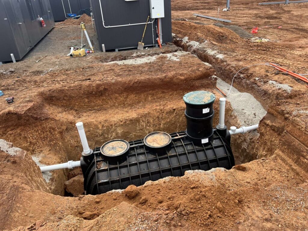 Septic tank installation