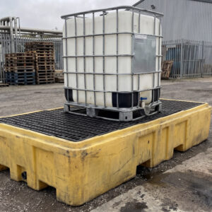 traditional ibc tote sitting outdoor