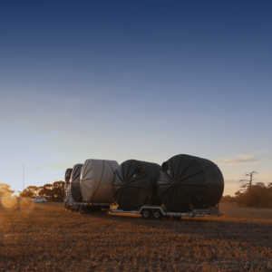tank delivery over sunset