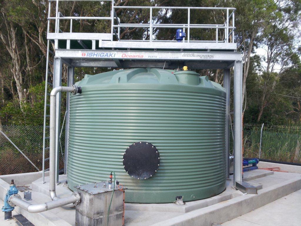 frame over tank