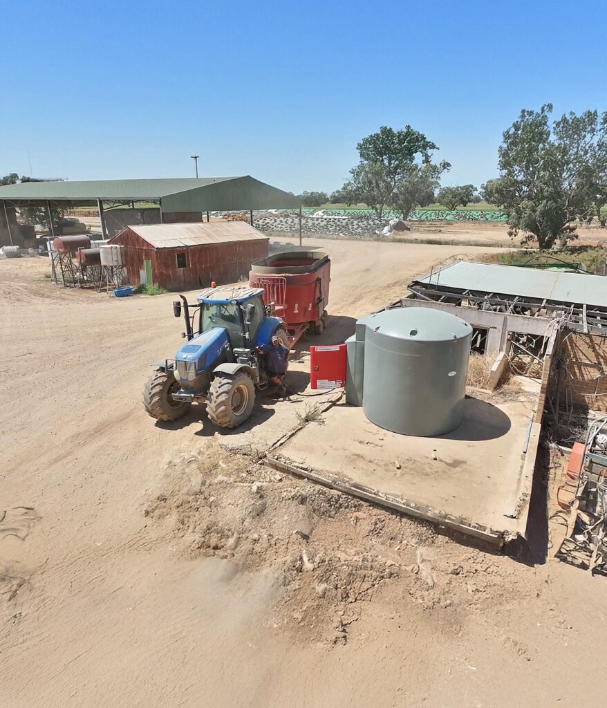 bunded diesel tank on farm