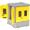 Enclosed IBC Bund – LH Config, Day Tank, Hoses & Vent – Aggressive Chemicals
