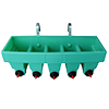 5 Teat Fence Hung Gravity Divisional Feeder (with Lamb Teat)
