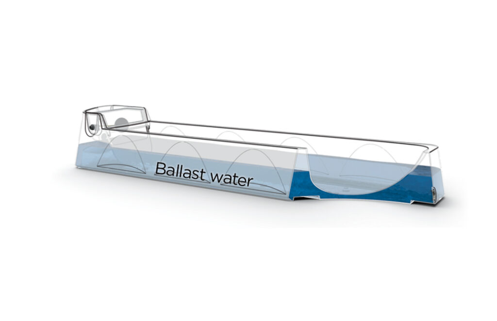 Ballast in water trough