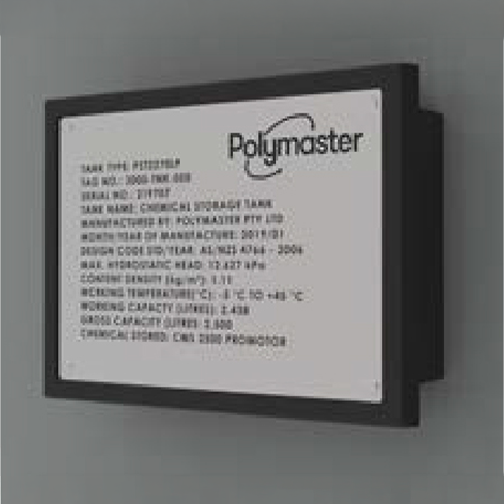 Stainles steel name plate