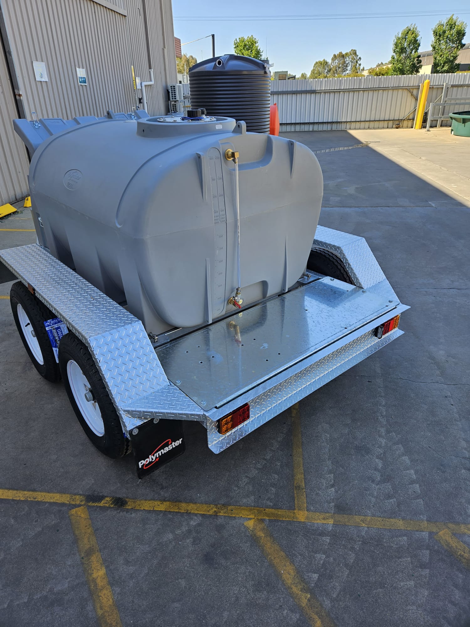 back of diesel trailer